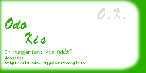 odo kis business card